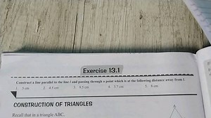 Exercise 13.1Construct a line parallel to the line / and pass... | Filo