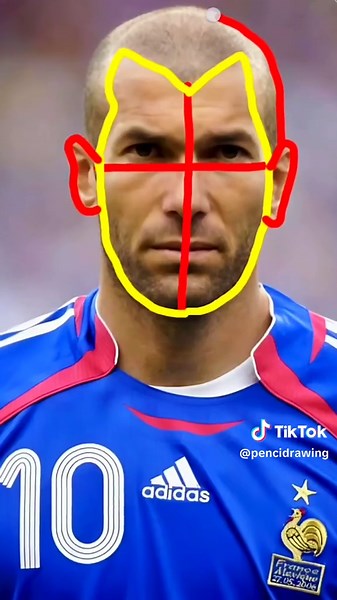 How to Draw Zinedine Zidane Step by Step