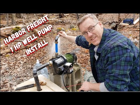 How To Install Harbor Freight 1 hp Shallow Well Pump (Part 2) | Shed to Tiny House/Cabin Conversion