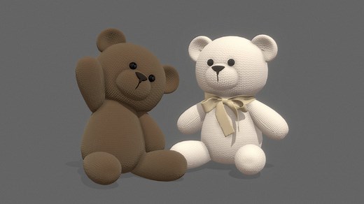 Teddy bears - Download Free 3D model by hectopod