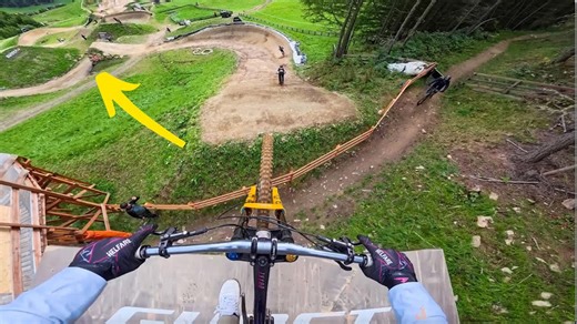 World-first tricks on this monster MTB pro line