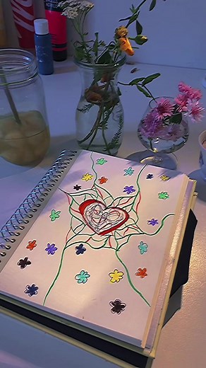 I tried something… #fairygrunge #🦋🧚‍♀️🌙🕸🍄☁️🌺🕯 #sketchbook #sketchbookidea #drawingidea #artinspo #grungeart #grunge