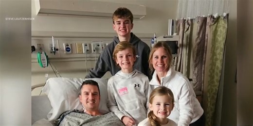 Teacher relearns how to walk after surgery to remove tumor in his spinal cord