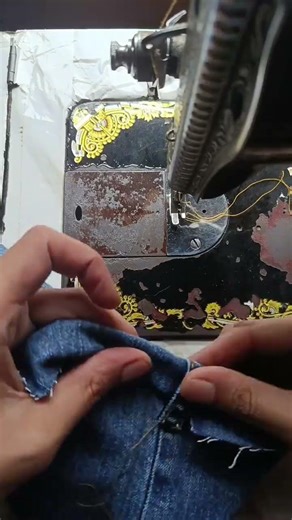 how to sew thick fabric using a sewing machine first. #sewing #sewingtips