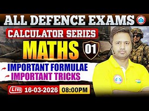 Calculator Series for Maths | Maths Formulas & Tricks | Maths For All Defence Exams By Rakesh Sir
