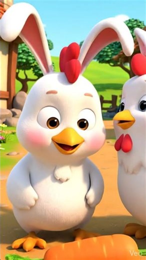 Cute Chicken’s Funny Moment 😂🐔.#Shorts#CartoonShort#CuteCartoon#FunnyCartoon#ChickenCartoon