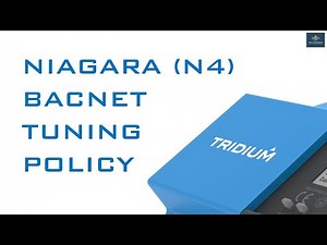 Niagara4 : BACnet Tuning Policies