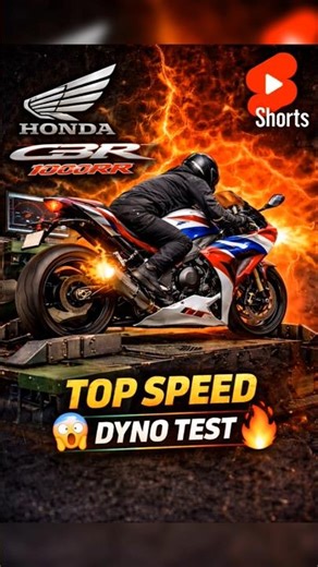 CBR 1000RR🔥Top Speed Dyno Test #cbr1000rr #sportbike #topspeed #dyno #bikelife