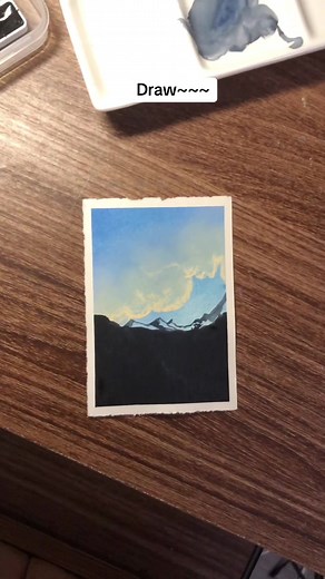 Simple sky drawing ☁️#simpleskydrawing #chartart