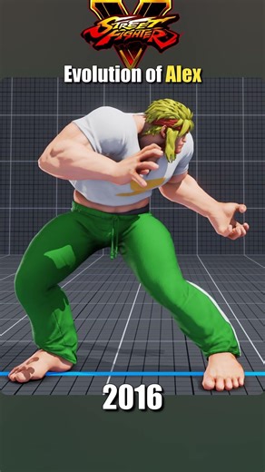 Evolution of Alex #streetfighter