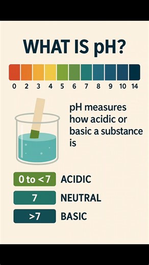 pH Scale 0–14 Explained Simply! #Shorts #EnvironmentalScience #pHScale #environmentalengineering