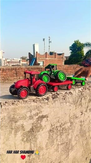 Remote Control Farm tractor 🚜 And Dumper trolley Unboxing And Testing Short Video #shorts