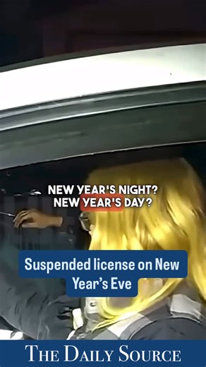 The Daily Source 🪶 on Instagram: "Police stopped a woman on New Year’s Eve after learning her driver’s license was suspended. She argued with officers during the stop but ultimately received a citation and was allowed to leave without being taken into custody. #thedailysource"