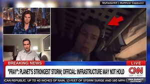 Reporter vomits on camera while flying through eye of Hurricane Melissa