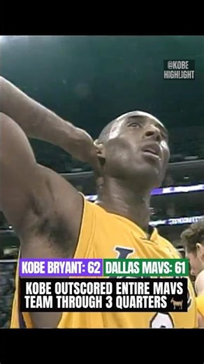 Kobe outscored NBA teams by himself 🐐