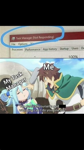 POV: My Task Manager be like 😐 ft. Konosuba