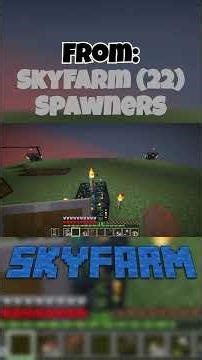 Monster SkyFarm | SkyFarm #shorts #minecraft #spawner