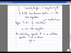 Quantum Theory, Lecture 3: Unitary Operators and Symmetries. The Problem of Quantization.