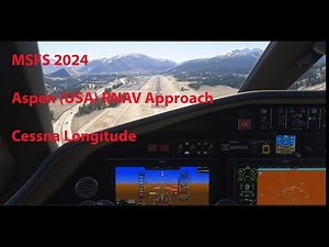 Cessna Longitude Aspen Colorado RNAV Approach