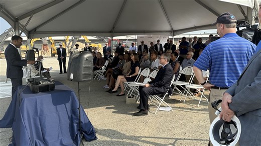 Groundbreaking ceremony held for Dominion Energy offshore wind project home base in Norfolk
