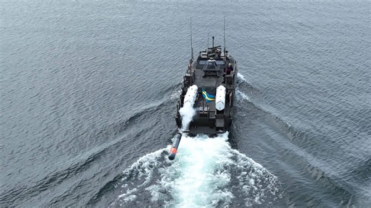 Video: Saab test-fires lightweight torpedo from CB 90 and USV - Naval News