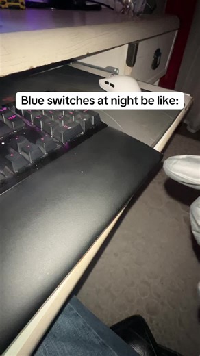 The Noise of Blue Switches at Night