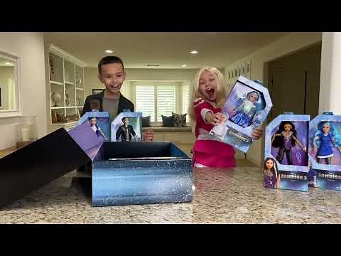Disney Zombies 3 Dolls Unboxing