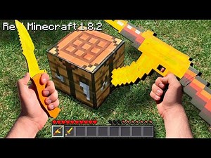 Minecraft in Real Life POV MOVIE - Realistic Crafting Real Texture Pack
