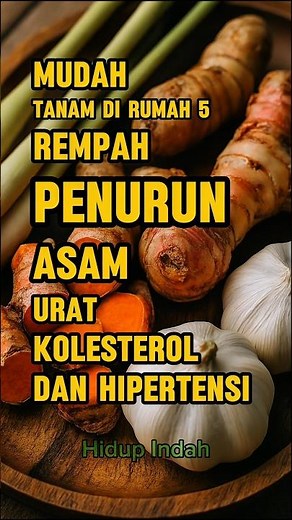 Mudah Tanam Di Rumah! 5 Rempah Penurun Asam Urat, Kolesterol, Dan Hipertensi. #hidupindah