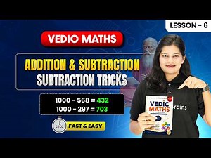 Subtraction Tricks (Complement Method) - Addition & Subtraction | Vedic Maths Complete Course