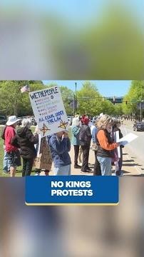Footage: No Kings protests in Chattanooga, Dalton