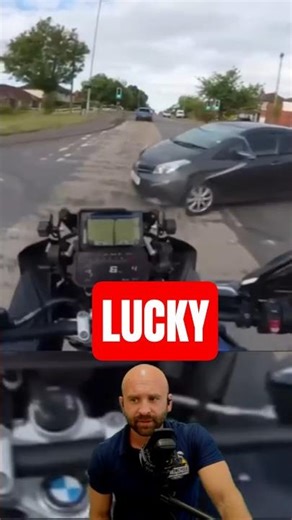 LUCKY Beginner Rider Saves It at the Last Second #motorcycle #motorcyclecrash #motorcycletips