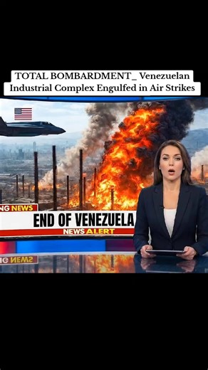 TOTAL BOMBARDMENT_ Venezuelan Industrial Complex Engulfed in Air Strikes #usnavy #usnavysailor #usn