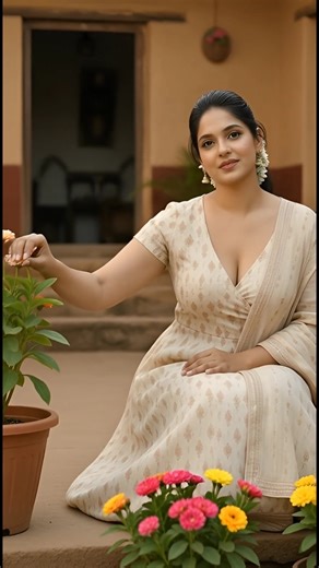 Elegant Ethnic Fusion Look 🤍 | Soft Pastel Outfit Styling Village Fashion Aesthetic #ethnicdrapery