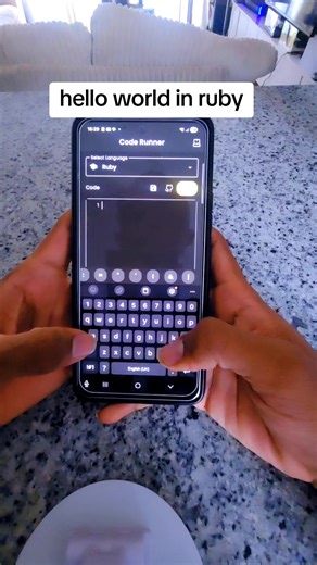 hello world in ruby #programming #learningcodeforbeginners #coding #mobileprogrammerz #coding