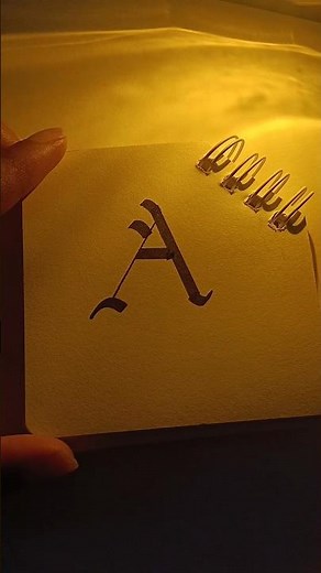 calligraphy of 'A' in Gothic font 🌟 #gothiccalligraphy #gothicfont #gothicscript #calligraphy #art