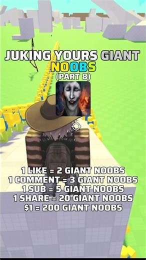 Juking 12147 Giant NOOBS YOU Spawned 💀 (Part 8) #shorts #roblox #meme