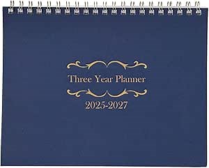 Amazon.com : Kerixi 3 Year Calendar Monthly Planner Spiral Bound Approx 11" x 8.5" Start On Jan (Blue) : Office Products