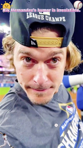 Kik Hernandez's humor is irresistible.⚾️🥳#WorldSeries #dodgers #gododgers #fy #kikehernandez
