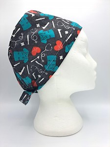 Nurses and Stethoscopes on Grey Scrub Hat Cap - Etsy Canada