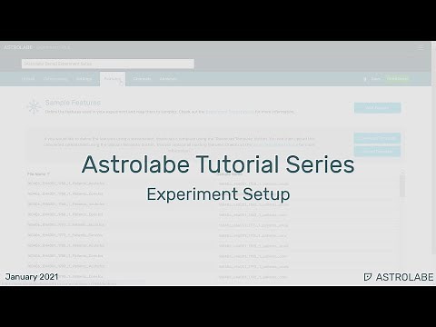 Astrolabe Tutorial: Experiment Setup