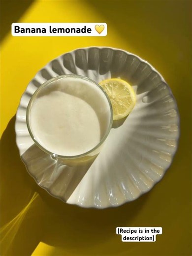 Banana lemonade recipe 💛 #bananarecipe