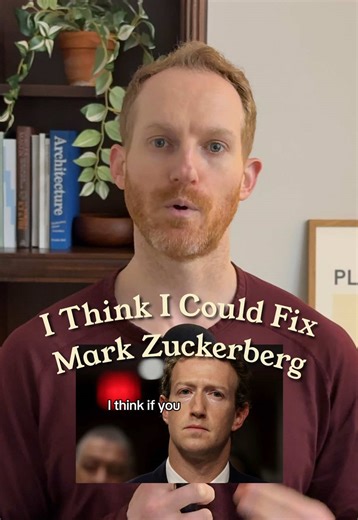 my toxic trait is thinking i can fix tech bros 😮‍💨 let's start with mark zuckerberg. he built something that changed the world, but now what if he actually used all that power for good? how could the internet be used to promote creativity and connection again, instead of commerce and division? the next version of the internet can be built on actual connection. and i'm not giving up until I convince Zuckerberg or whichever young creator will take his place to start building it. #markzuckerberg