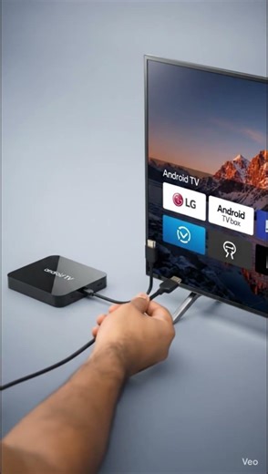 android tv box with LG tv via hdmi cable connection #shorts #hdmi