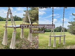 DIY/How To Make a Macrame Swing/Macrame Tutorial/Step By Step