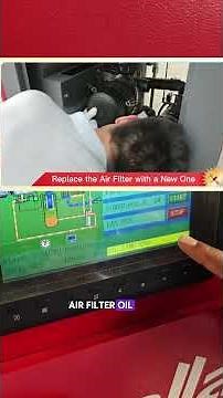 How to set up the routine maintenance reminder for your air compressor by using the 6080 controller