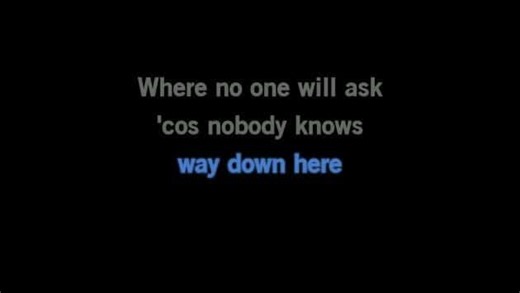 Karaoke Way Down Here - Kenny Chesney - CDG, MP4, KFN - Karaoke Version