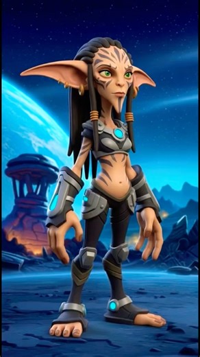 Female Alien Stylized Character Concept
