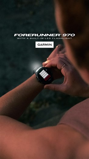 Early-morning training runs call for the built-in LED flashlight on Forerunner 970. | Garmin Running | Facebook
