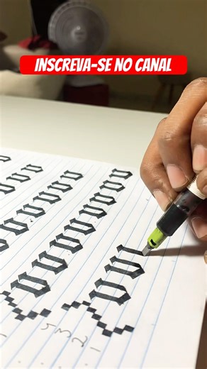 How to draw Gothic letters step by step #writing #drawing #artist #draw #calligraphy #pen